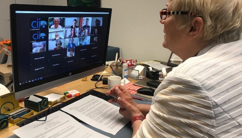Martina während des Fachgesprächs am 30.9.2021