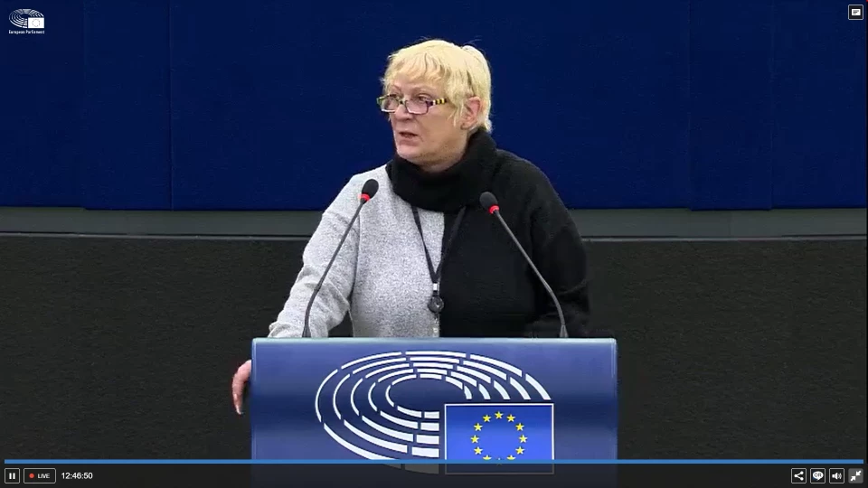 Martina Michels in der Aussprache im Europaparlament, 10. März 2022